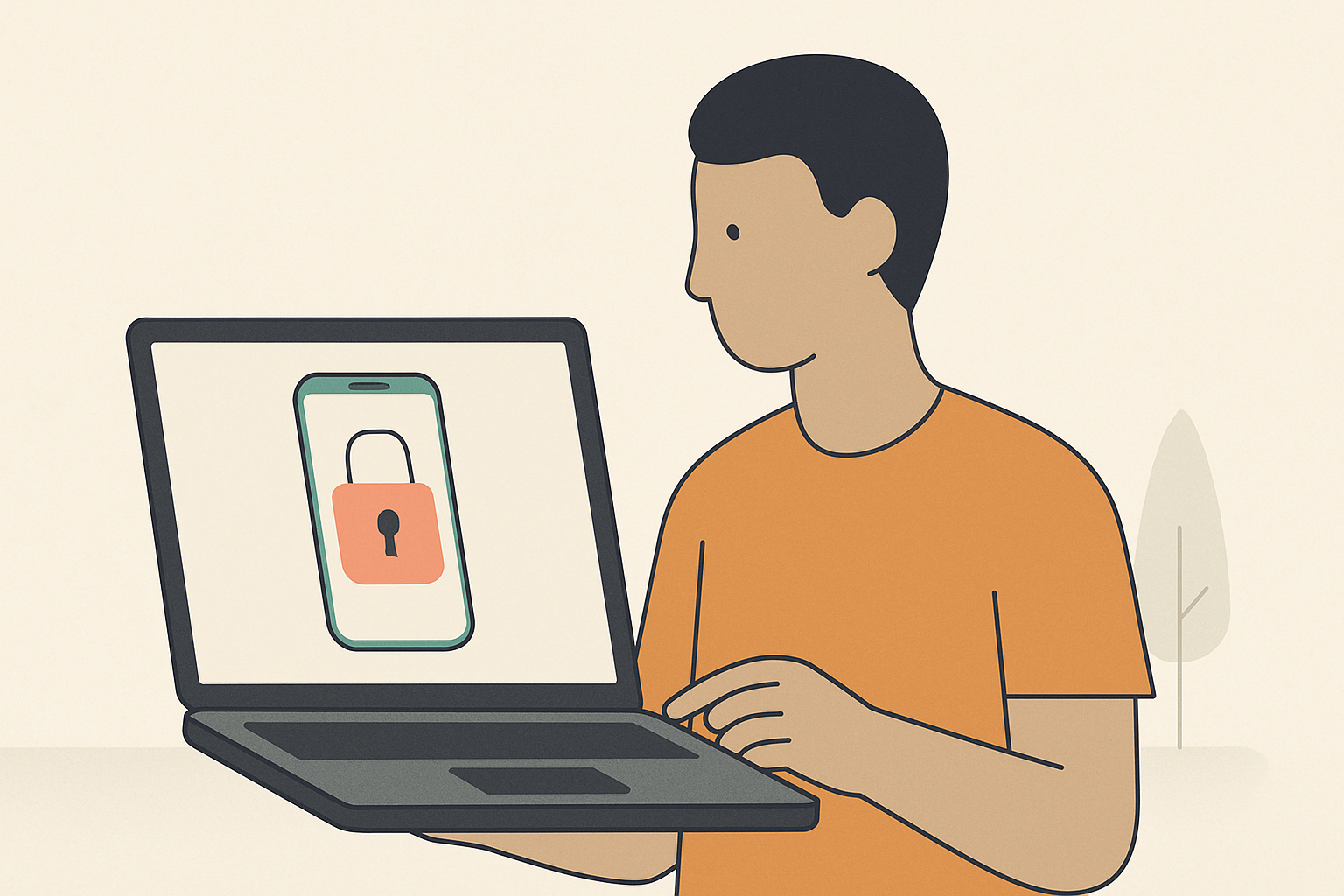 A user locks a lost phone remotely.